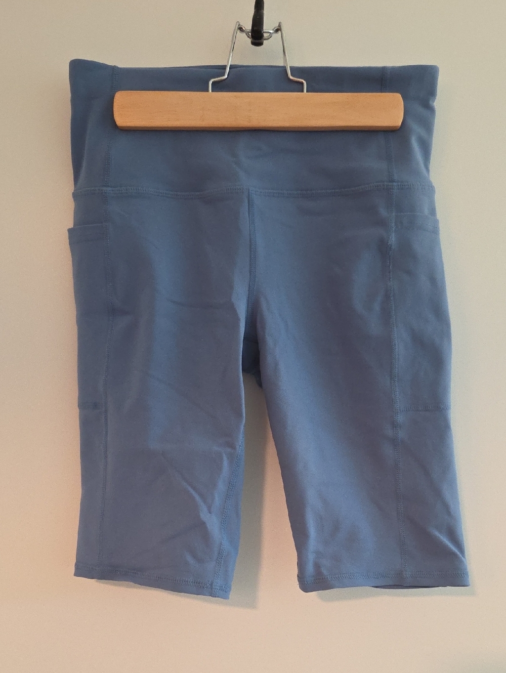 Women’s High-Waist Blue Active Bike Shorts